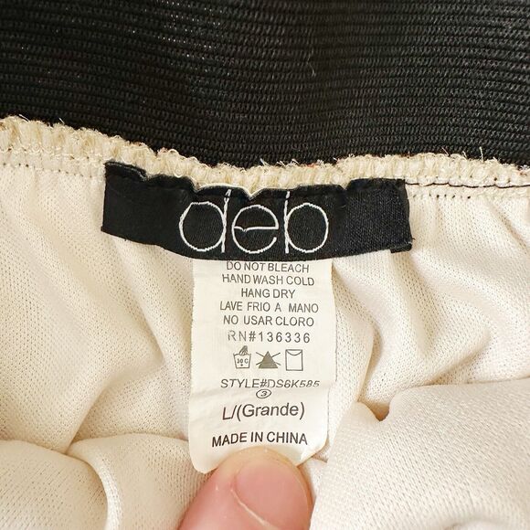 Y2K‎ Deb Mini Skirt Womens Large Boho Chic Cottagecore Vintage Floral Ruffled - Picture 5 of 9